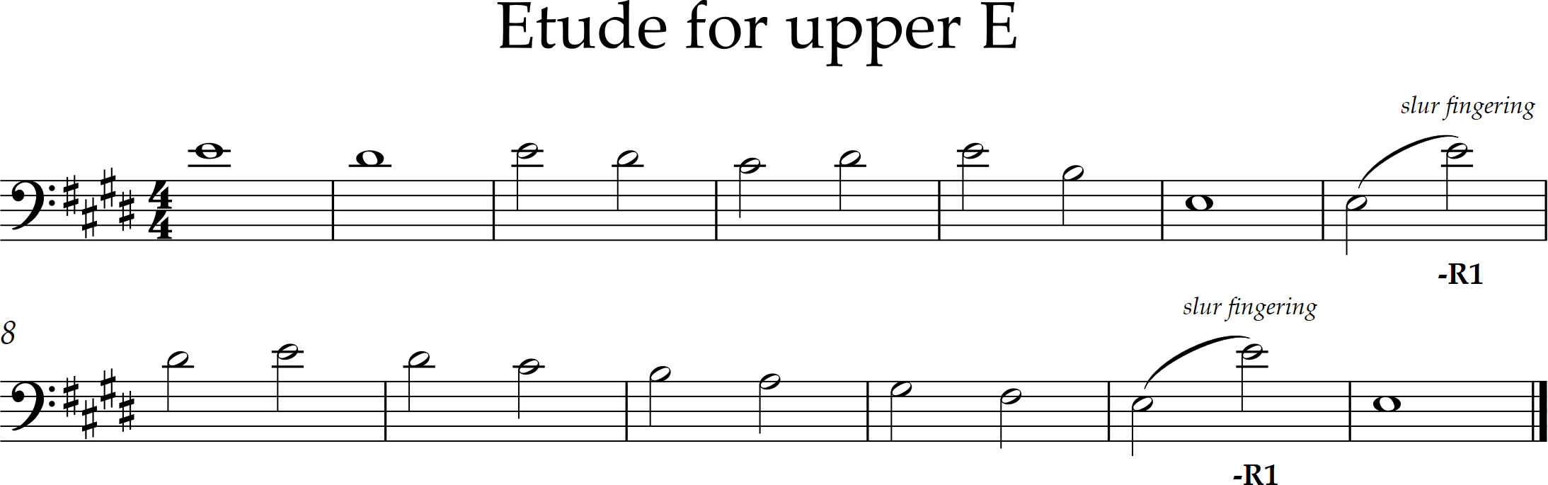 exercise to incorporate upper E