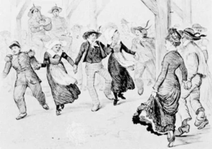 peasants dancing a gavotte