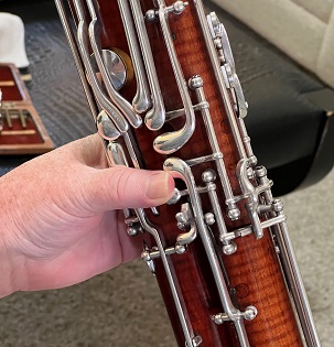 left thumb position for middle c-sharp