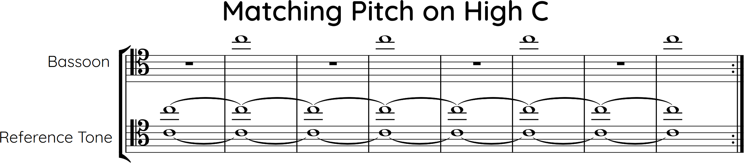 Matching Pitch on high C