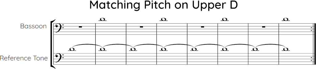 matching pitch on upper D