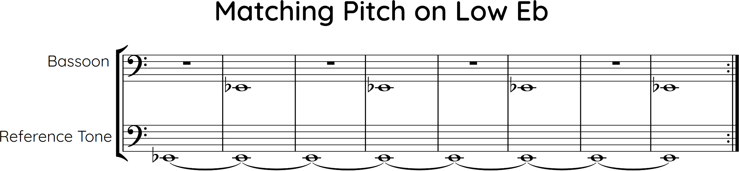 Matching Pitch on low Eb