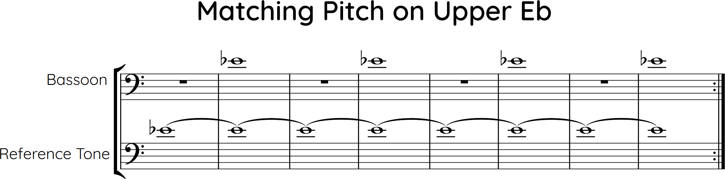 Matching Pitch on upper E-flat