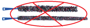 avoid using fuzzy stick swabs