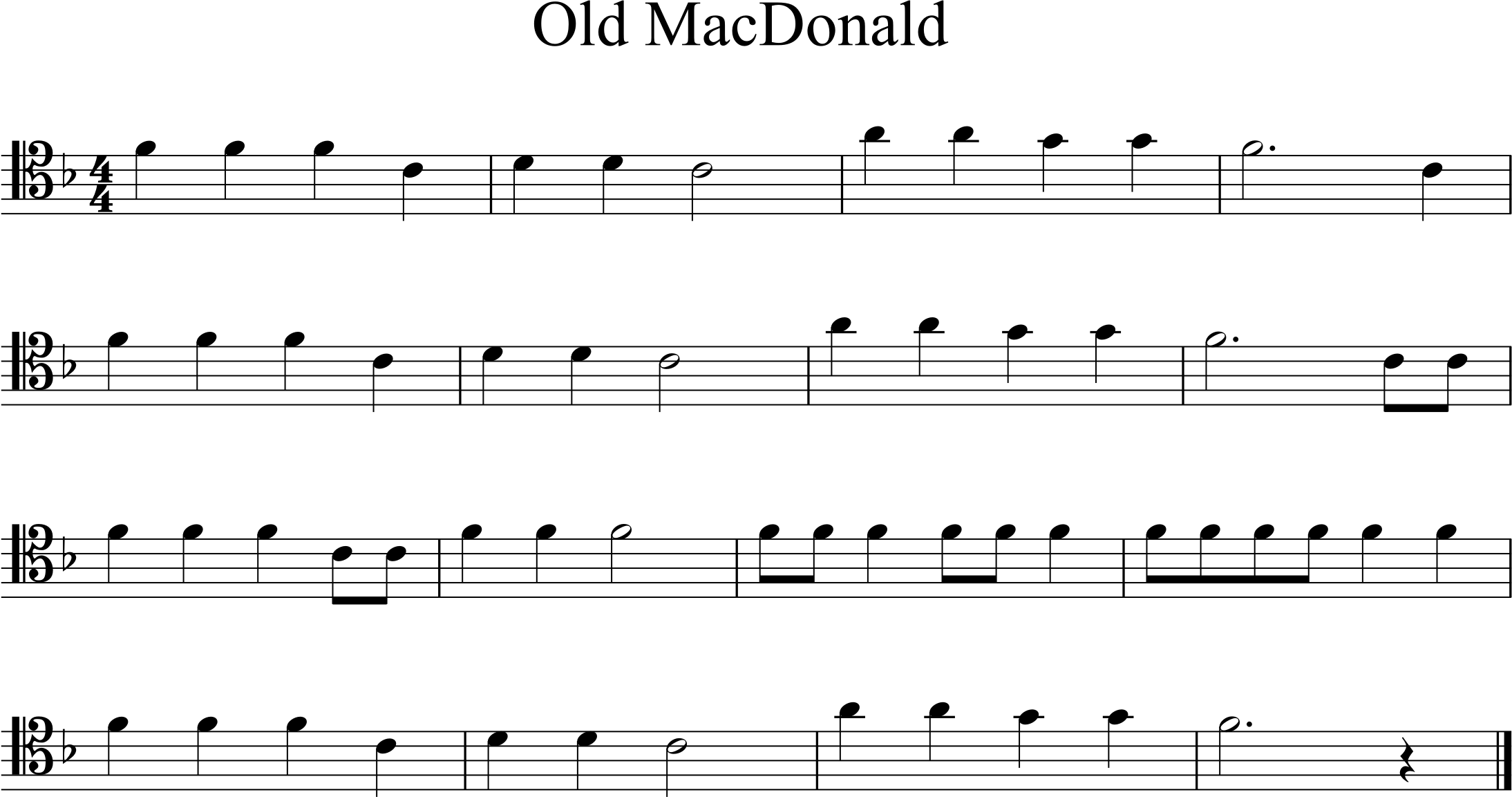 F major, F2-A3
