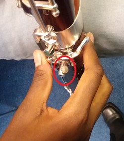 crutch hardware with adjustment screw