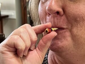 embouchure with reed