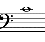 C between bass and treble staff