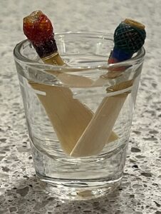 reeds in water cup