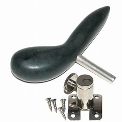 right-hand crutch with hardware
