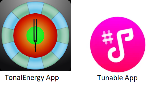 logos for TonalEnergy app and Tunable app
